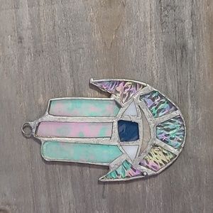 Stained Glass Hamsa
